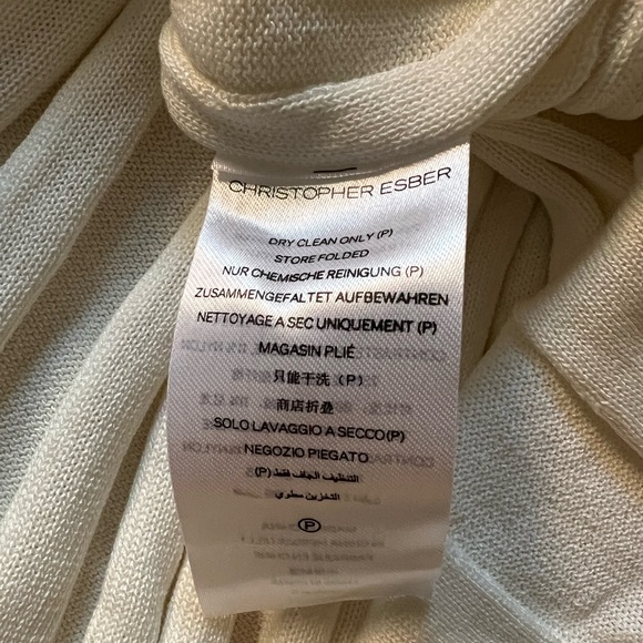 Christopher Esber Crochet Maxi Dress White NWT L Large - Picture 12 of 13